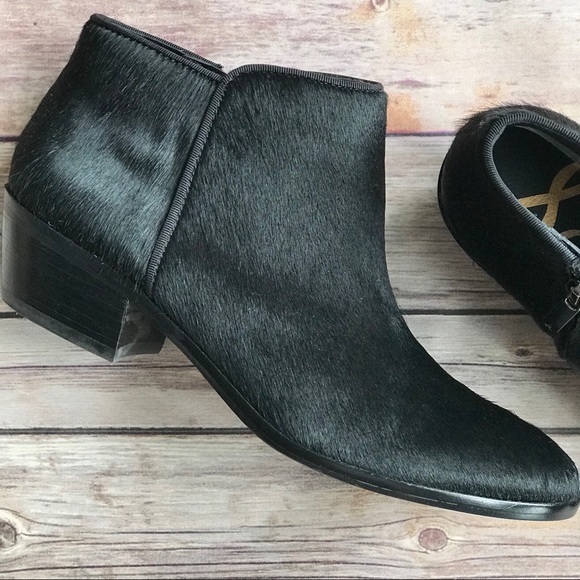 Sam Edelman Shoes - Sam Edelman Petty Calf Hair Booties Size 7.5 Black